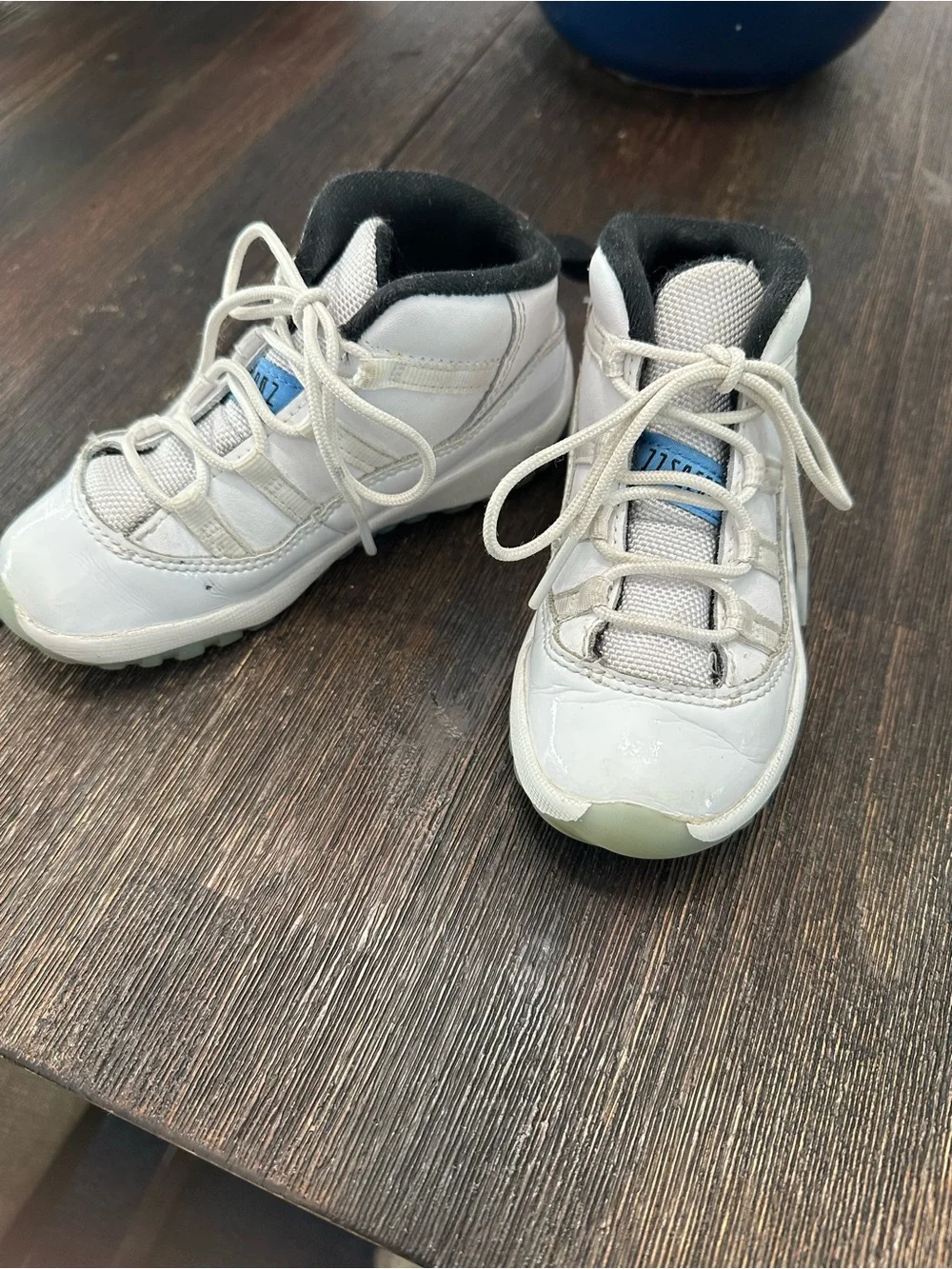 Jordan Kids White and Black High-Top Sneakers